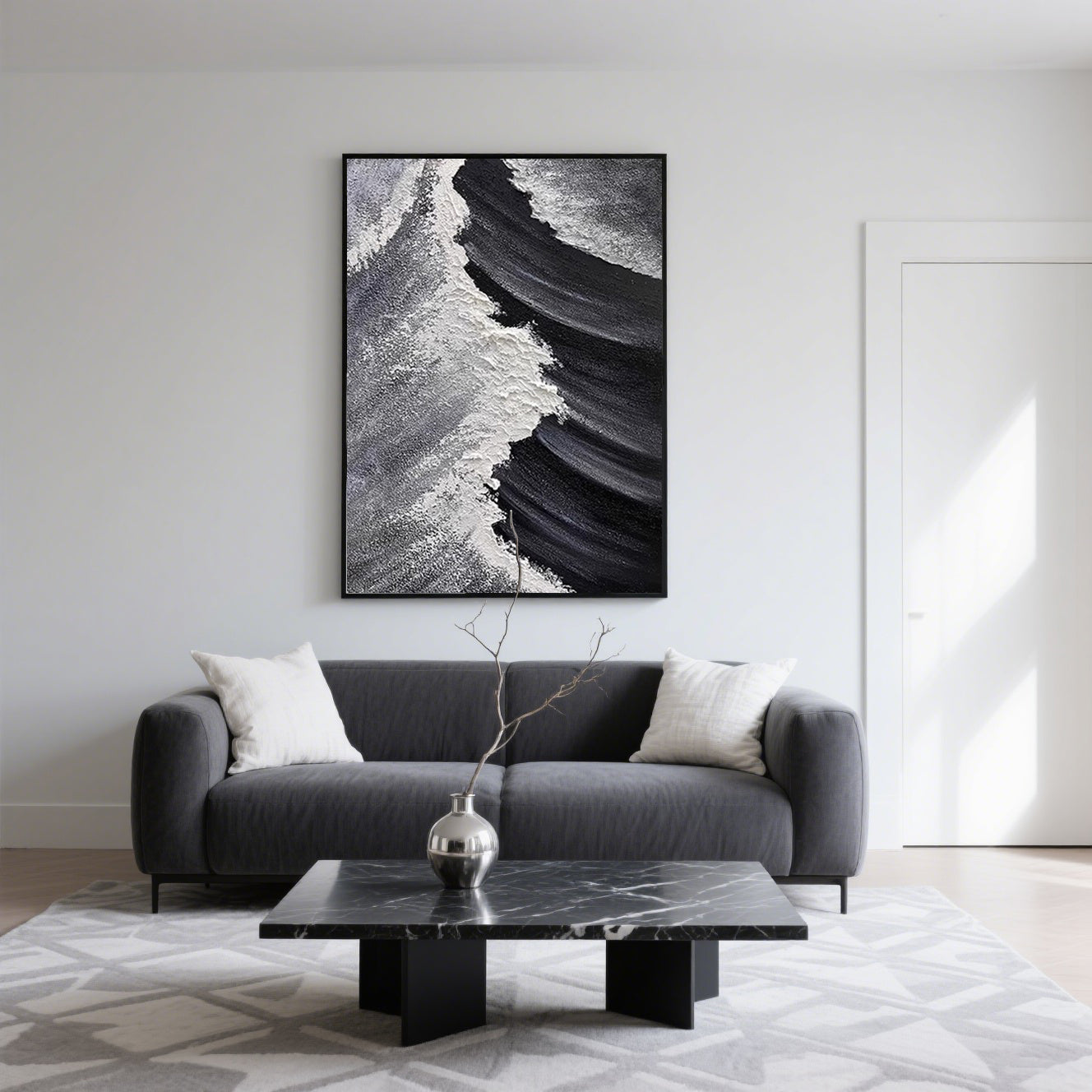 Modern Coastal Oil Painting