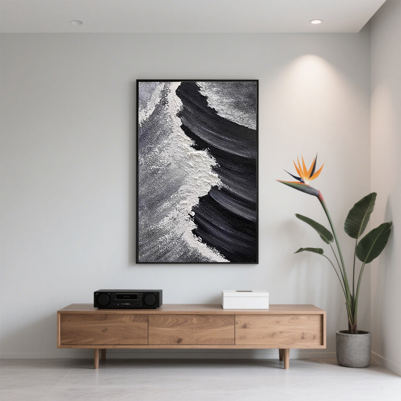 Modern Coastal Oil Painting