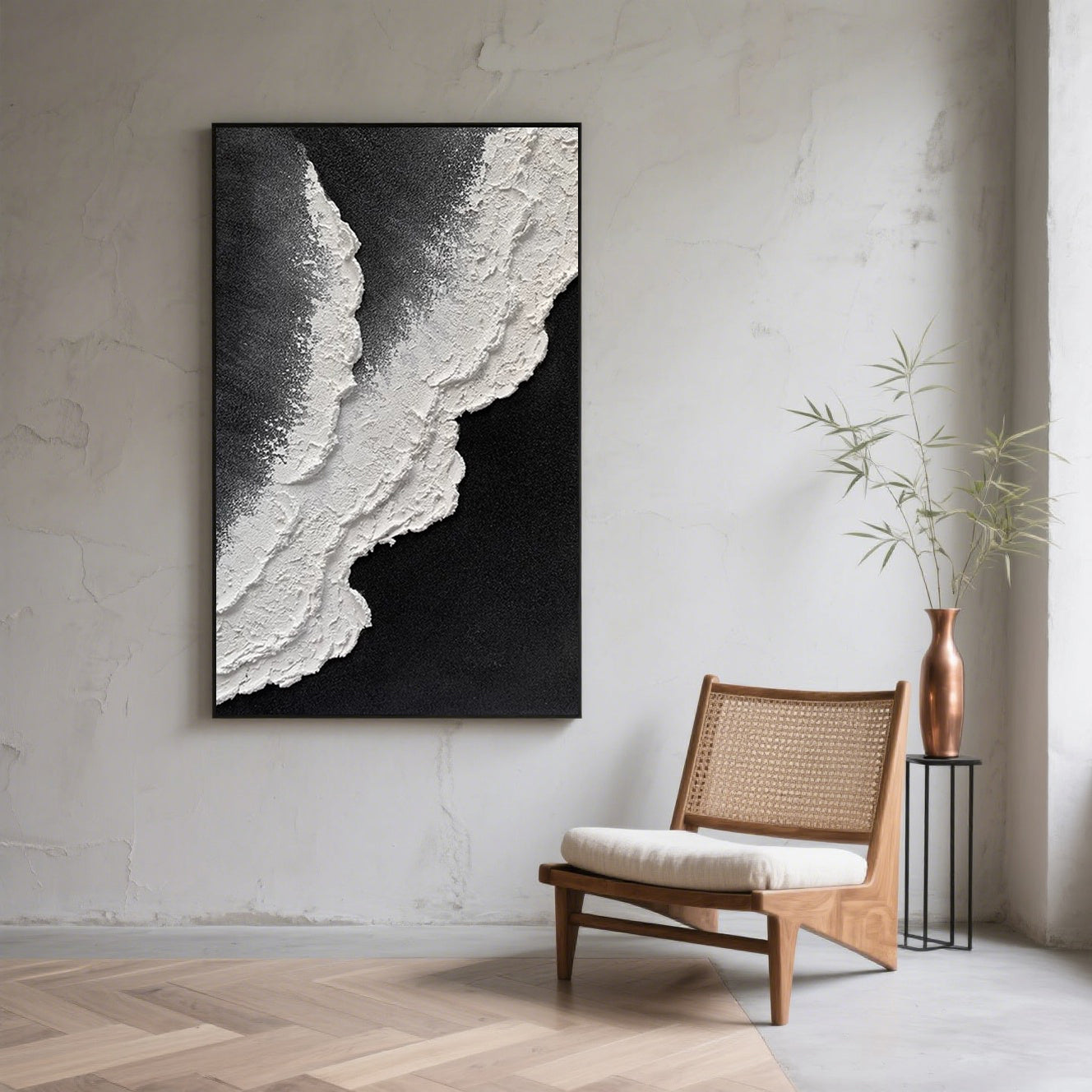 Ocean Waves Minimalist Art
