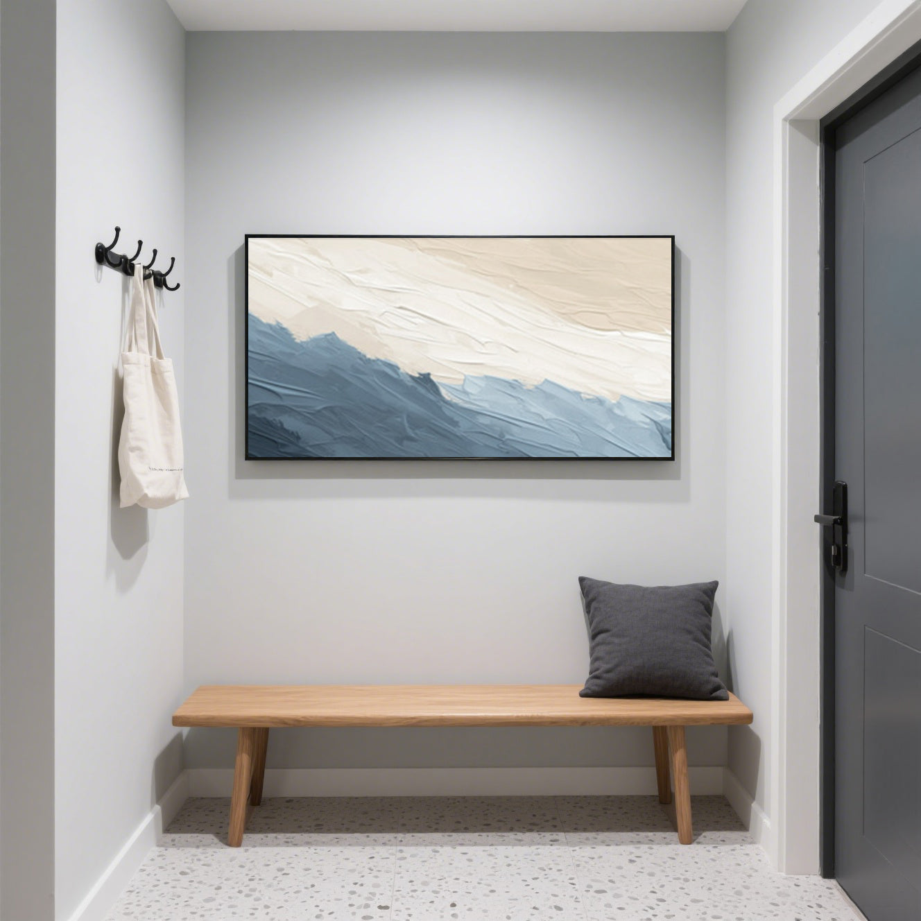 Minimalist Blue Whispers