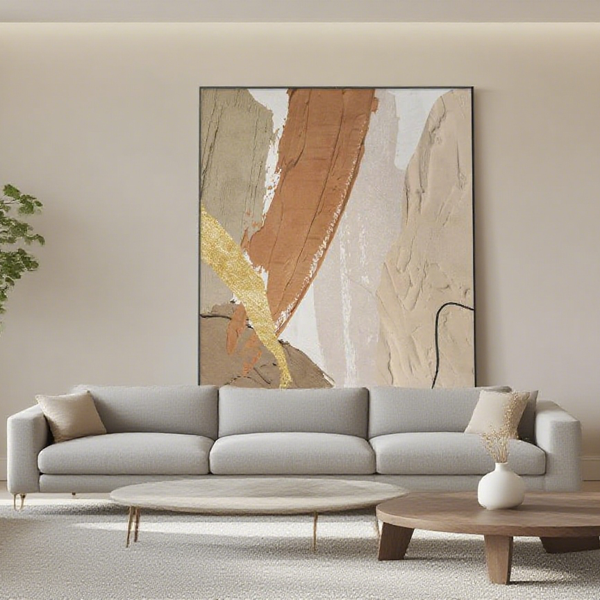 The Soul of Simplicity: Why Abstract Oil Paintings Belong in Minimalist Interiors