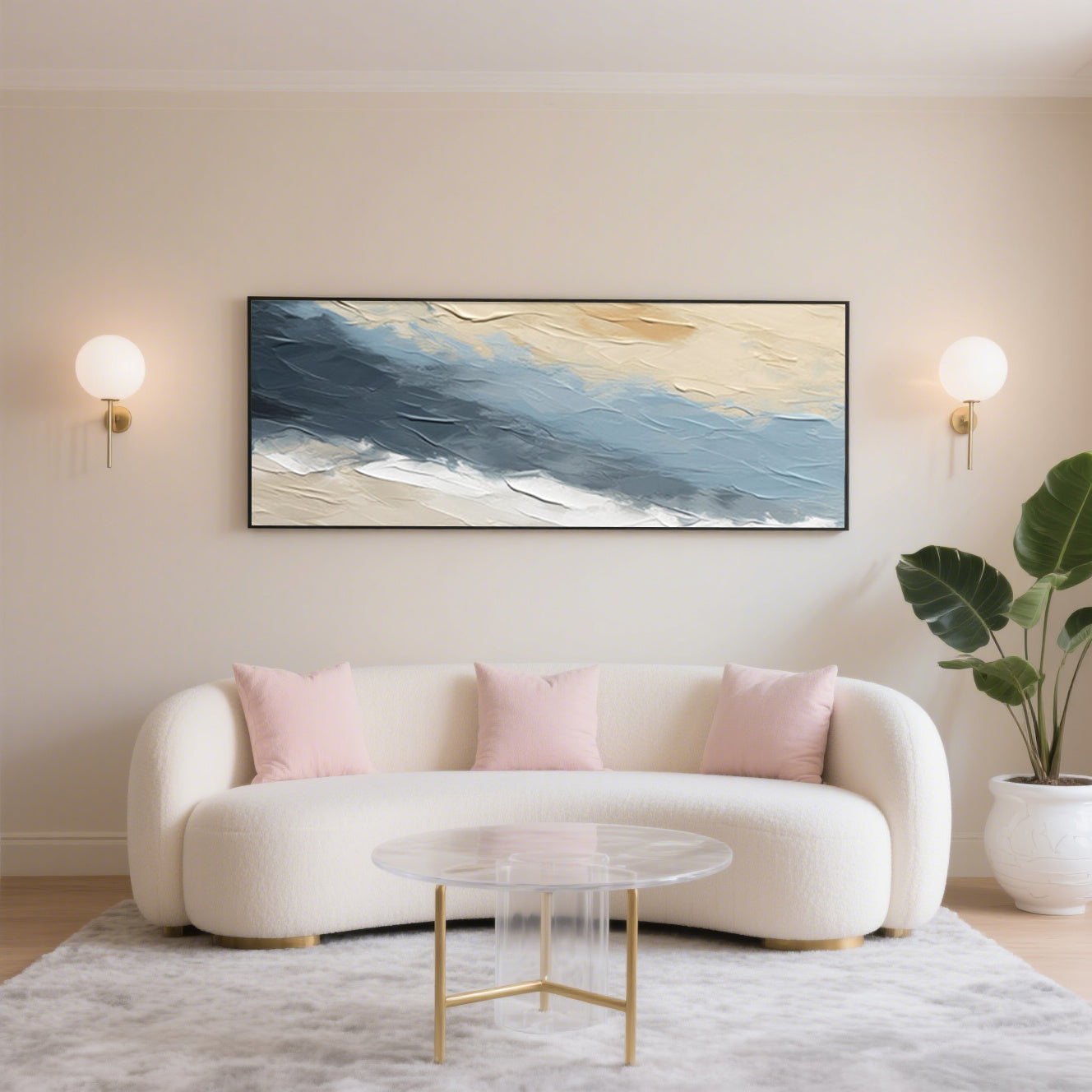 Hues in Harmony Minimalist Art