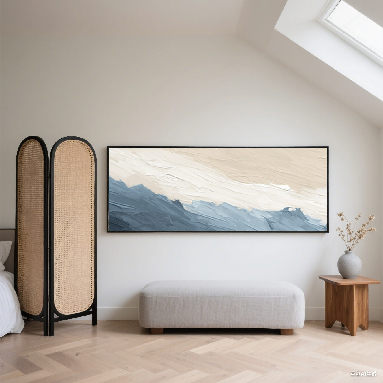 Minimalist Blue Whispers