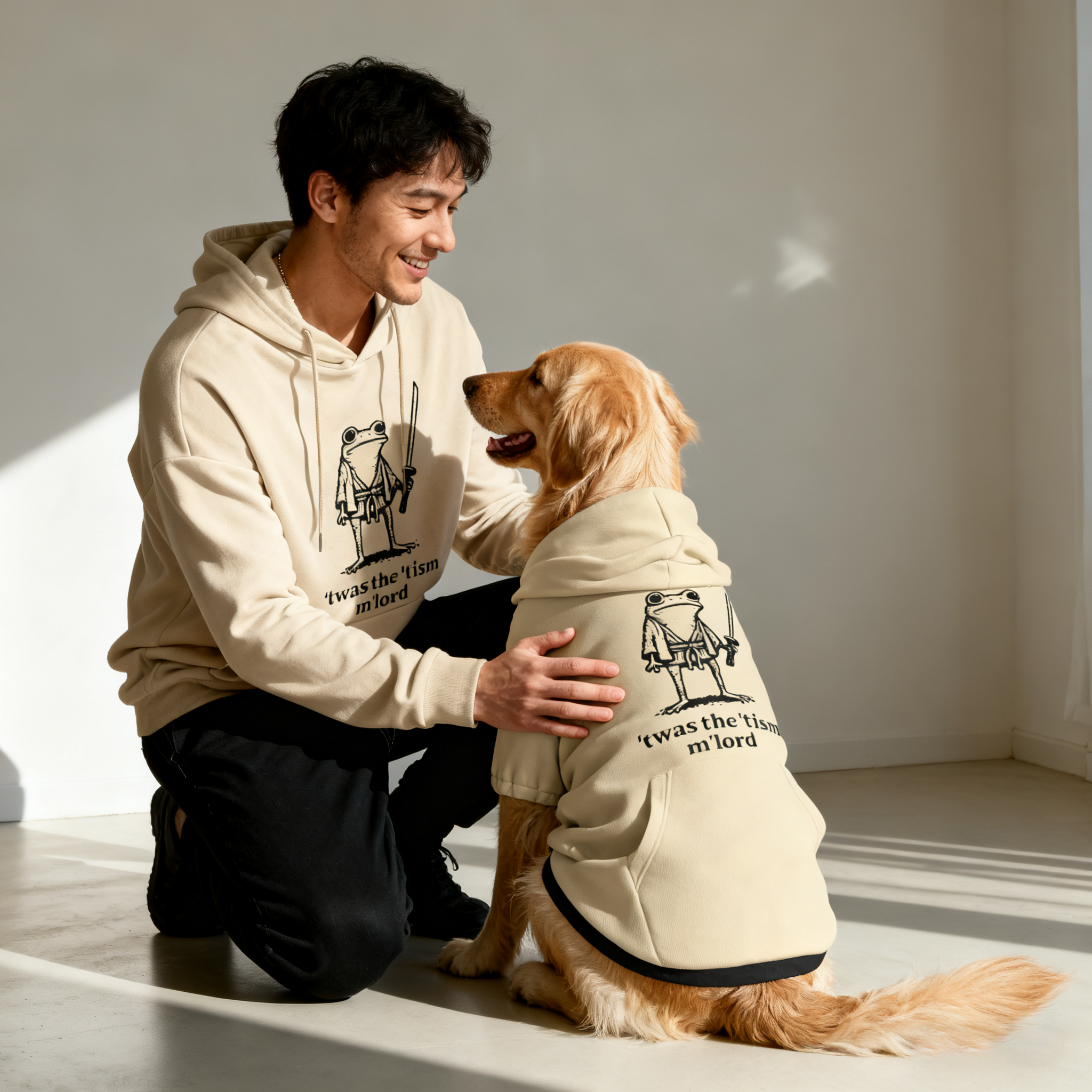 Medieval Frog Knight Dog Hoodie