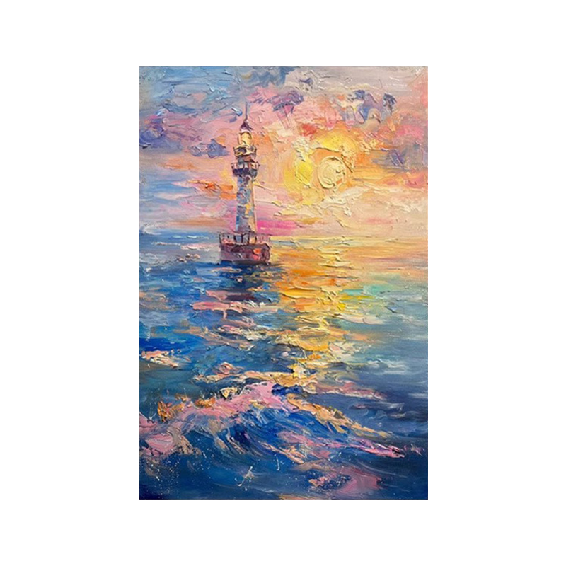Lighthouse in Blooming Sea