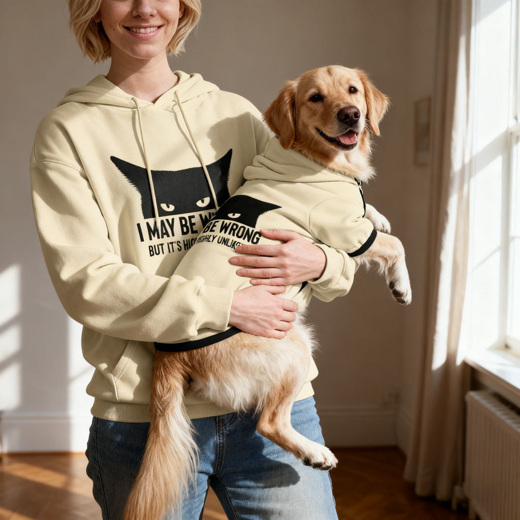 Black Cat Quote Dog Hoodie