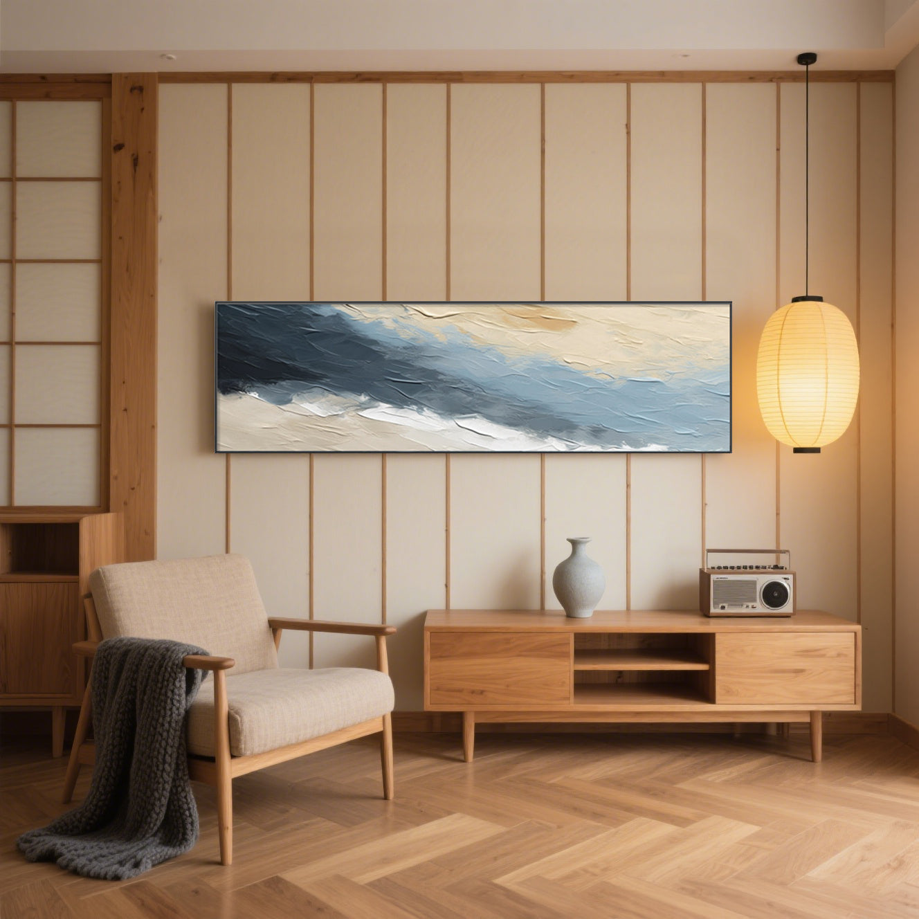Hues in Harmony Minimalist Art