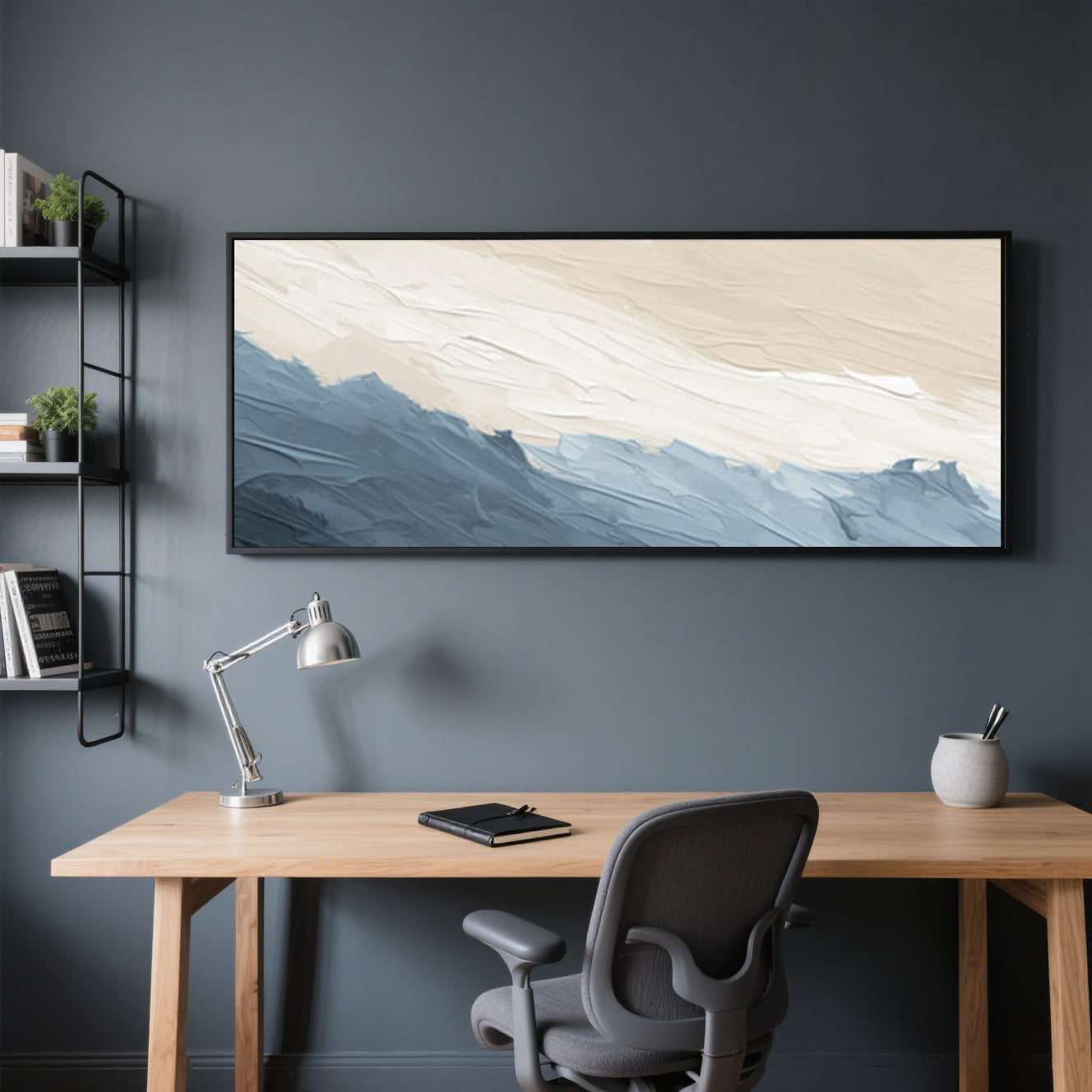 Minimalist Blue Whispers
