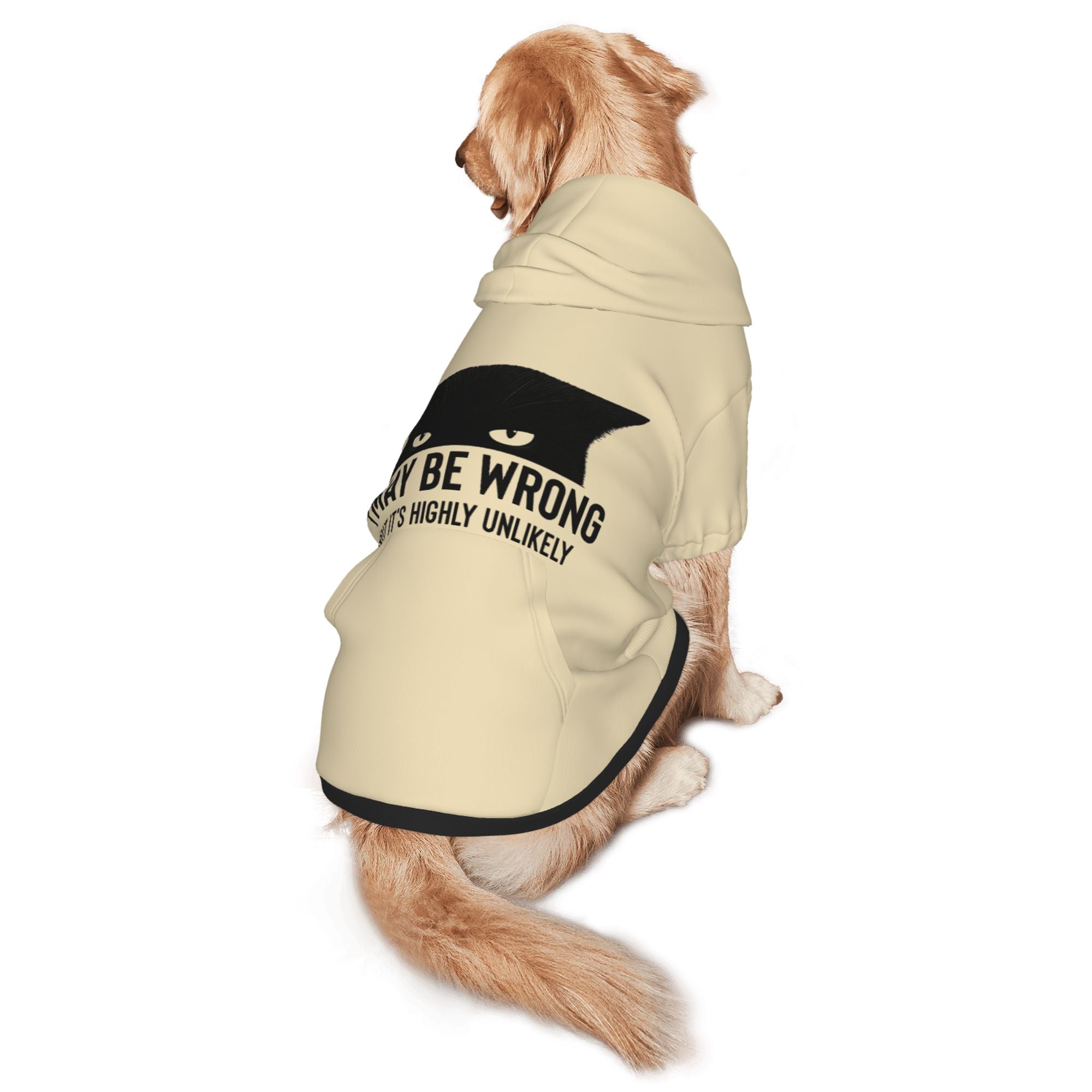 Black Cat Quote Dog Hoodie