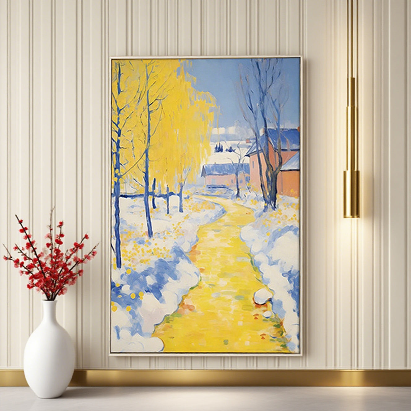 Sun in a Frozen Forest