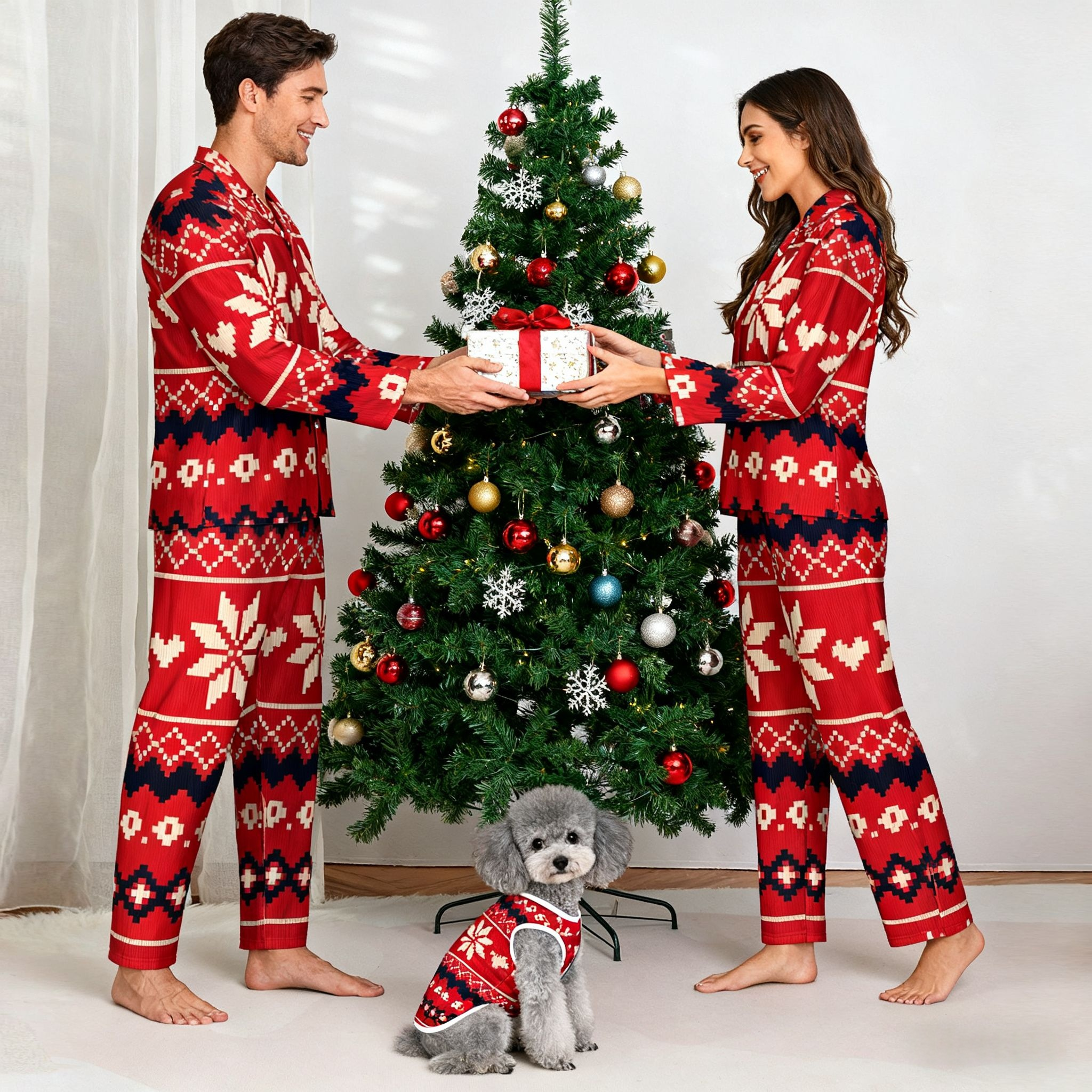 Holiday Nordic Snowflake Christmas Pajamas